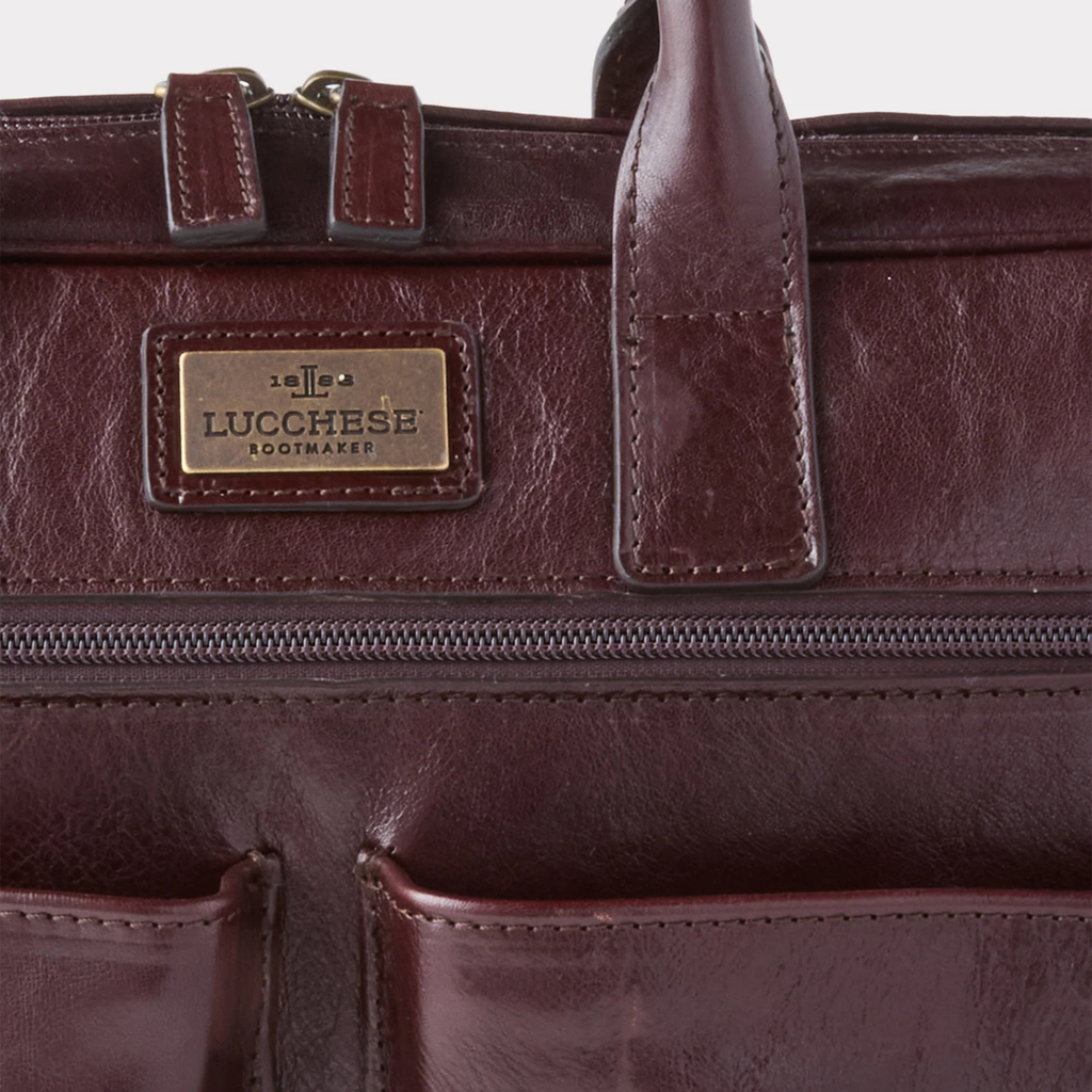 LUCCHESE | Cosimo Briefcase | Chocolate