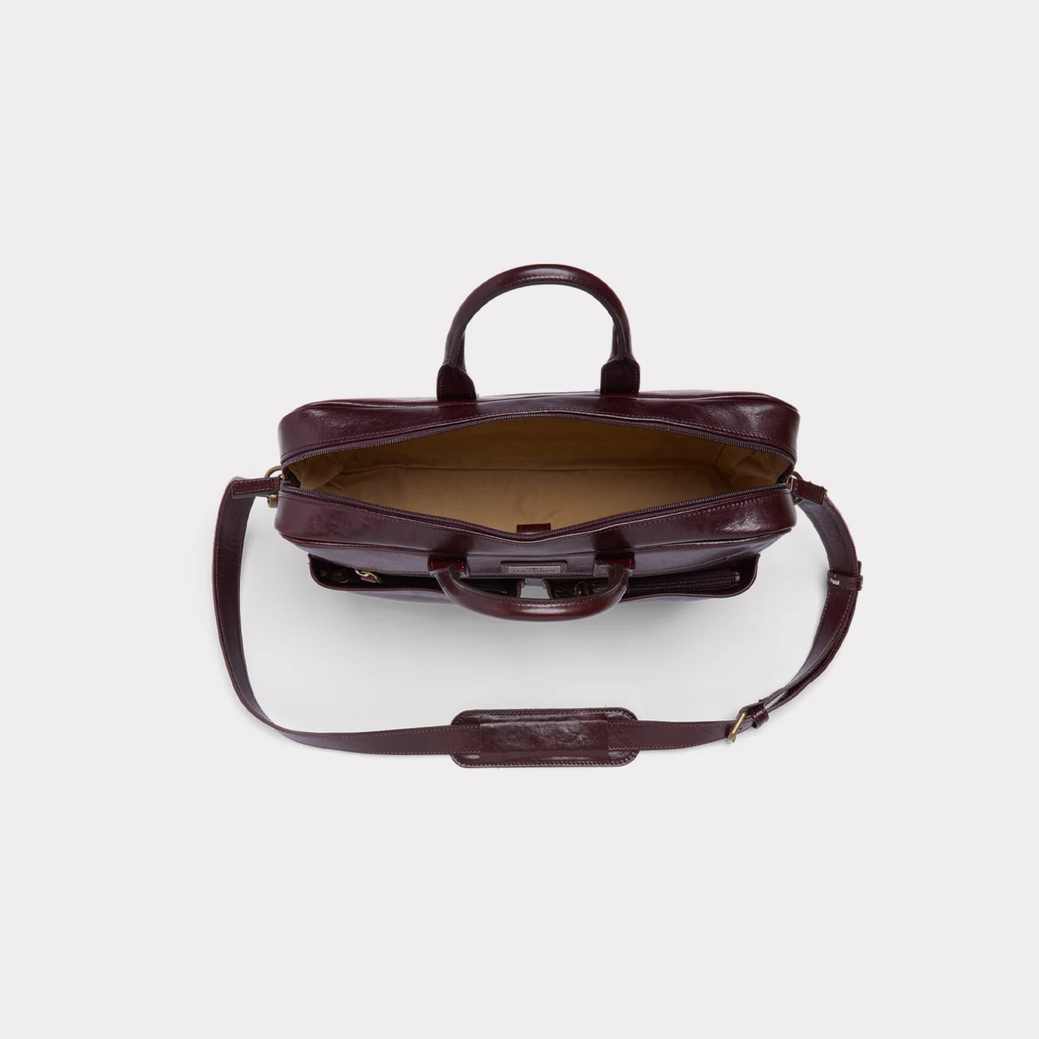 LUCCHESE | Cosimo Briefcase | Chocolate