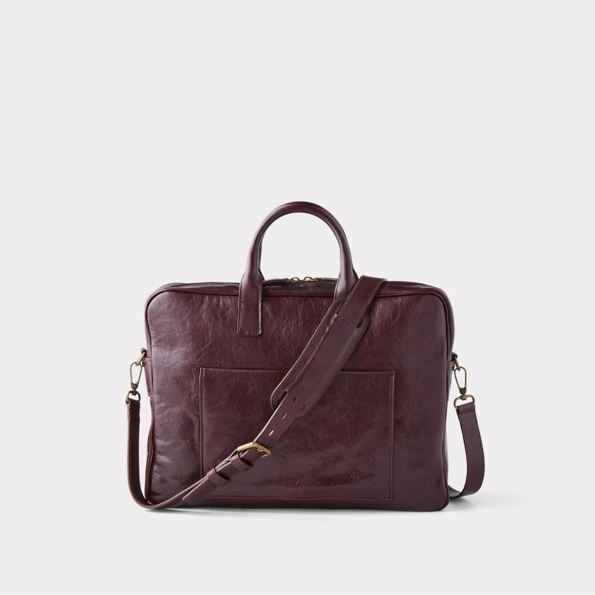 LUCCHESE | Cosimo Briefcase | Chocolate