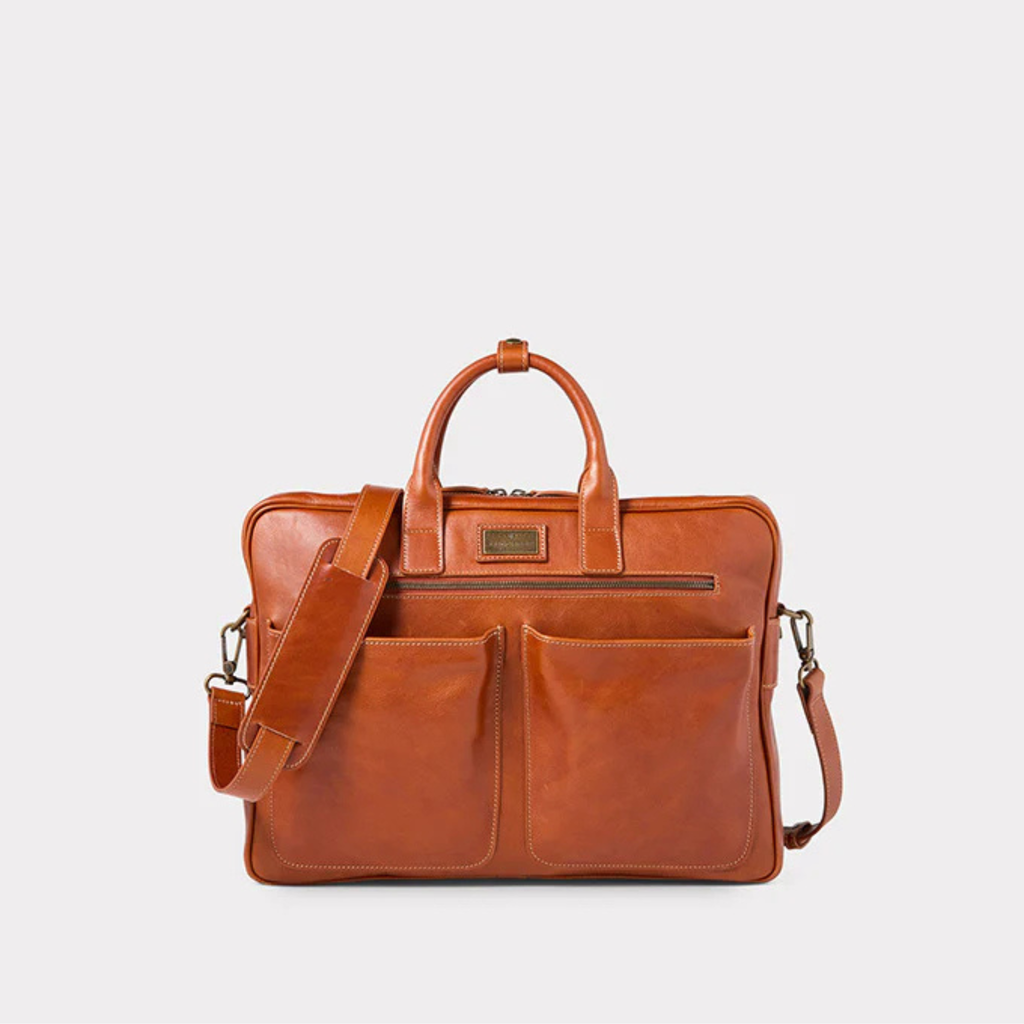 LUCCHESE | Cosimo Briefcase | Cognac