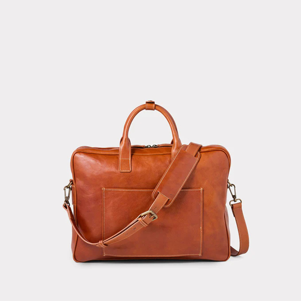 LUCCHESE | Cosimo Briefcase | Cognac