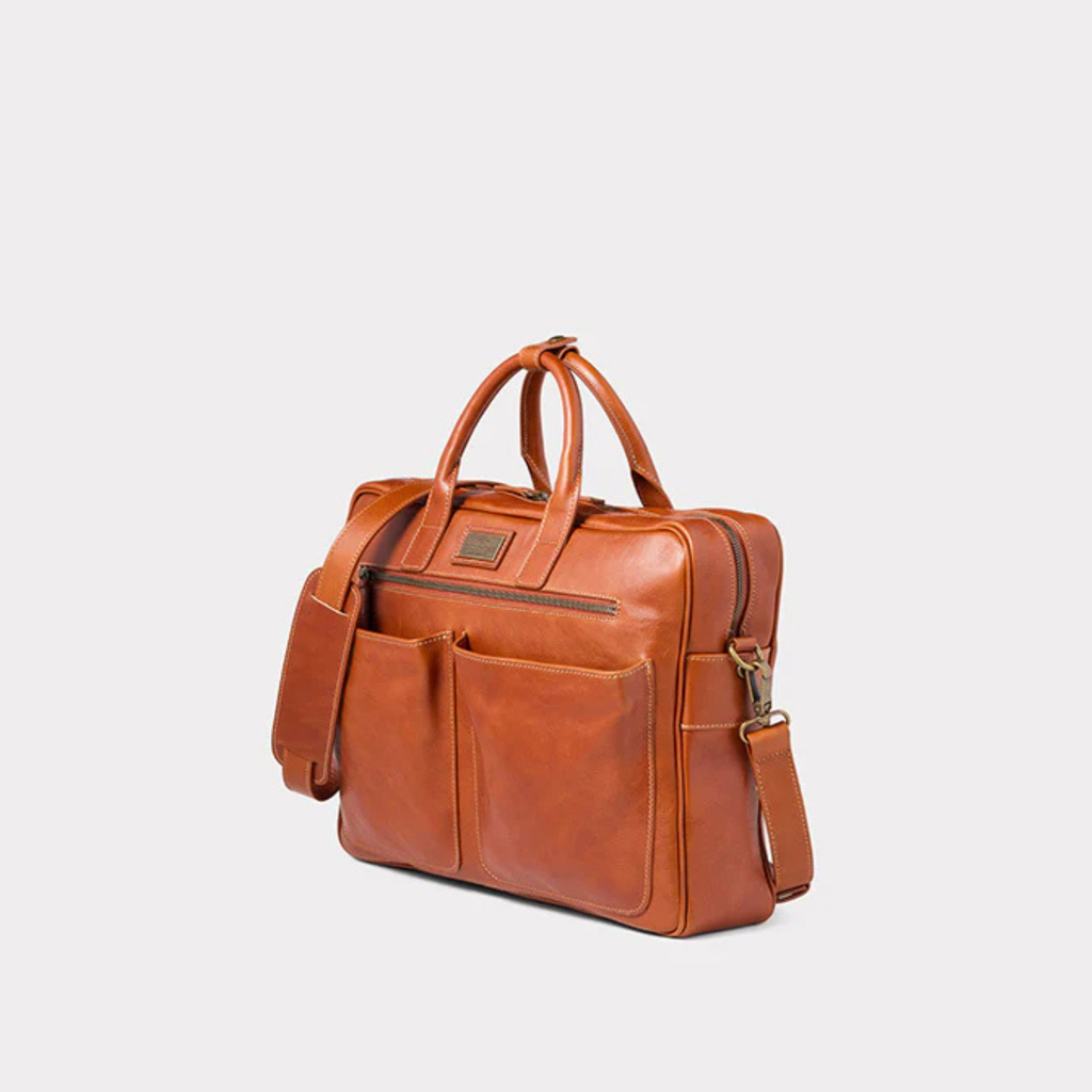 LUCCHESE | Cosimo Briefcase | Cognac