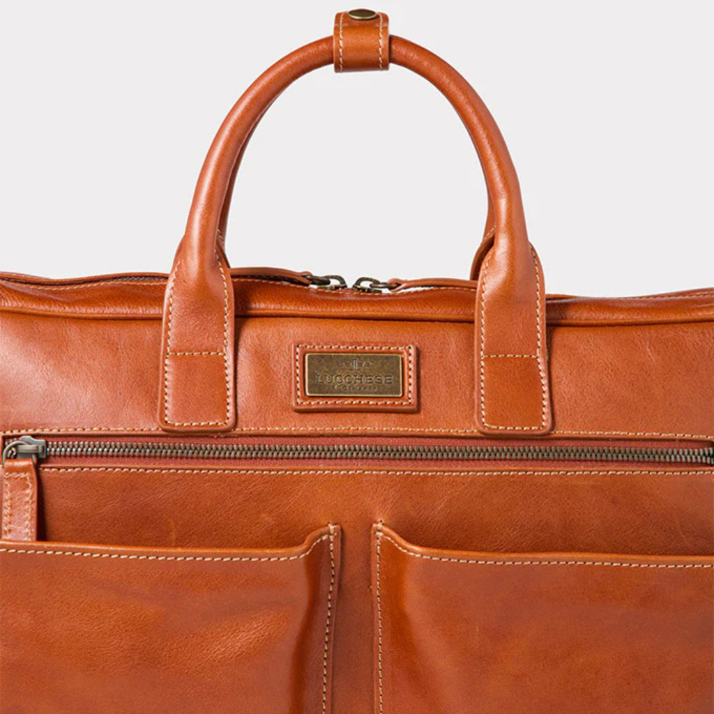 LUCCHESE | Cosimo Briefcase | Cognac